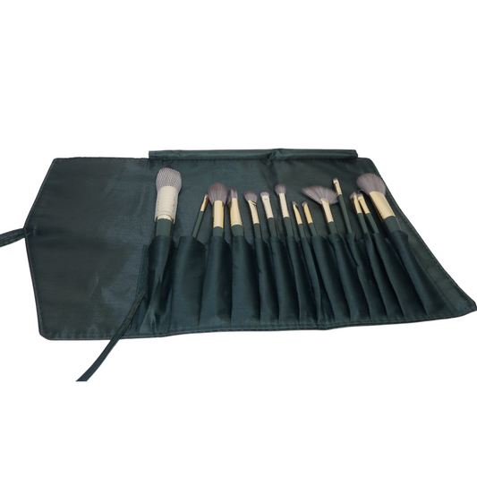 14-Piece Professional Makeup Brush Bag Set